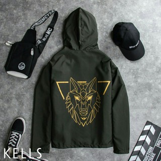 Áo Khoác Dù Nam (Nữ) In HÌnh Hổ Lưng