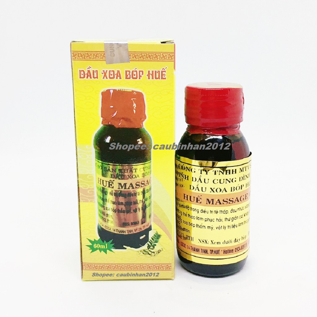 Dầu Xoa Bóp Massage Huế Cung Đình Vỹ Dạ Chai 60ml