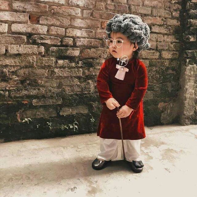 Nón len tóc bà già