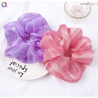Cột Tóc Vải Scrunchies ( Lụa Bóng )