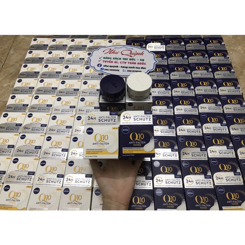 Kem dưỡng da ngày đêm Nivea Q10 Power Anti-Falten+ StraFFung 50ml [ Hàng Đức]