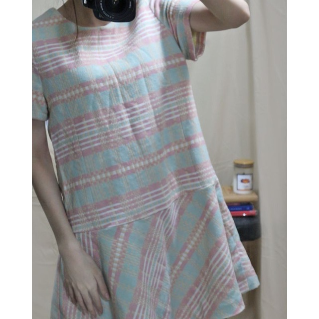 Váy dạ ngắn phối đuôi cá style Hàn Quốc màu pastel | BigBuy360 - bigbuy360.vn