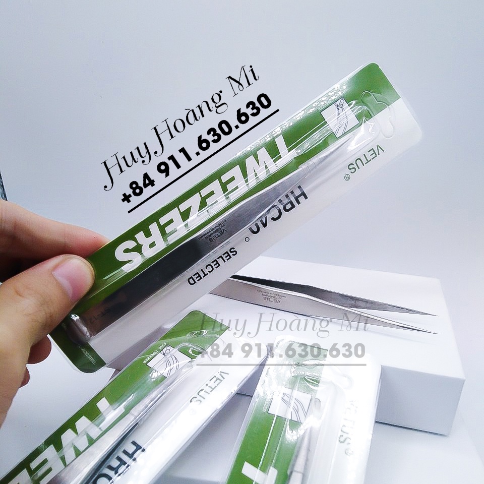 Nhíp Tách Thẳng _ Cong Trơn Vetus - Dụng Cụ Nối Mi Siêu Bền - HUY HOÀNG MI