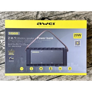 Loa bluetooth kiêm sạc dự phòng AWEI Y668
