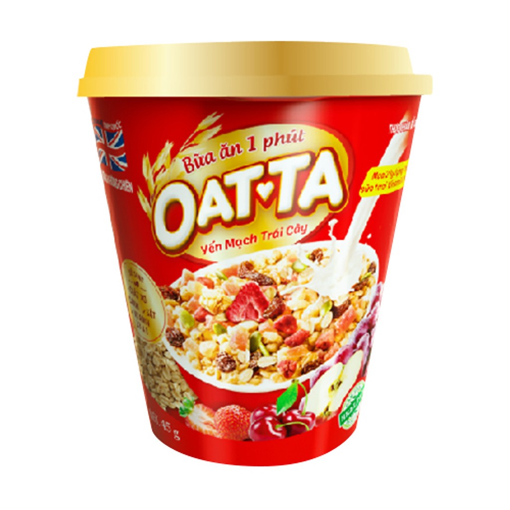 Yến mạch ly 45gr ăn liền OATTA