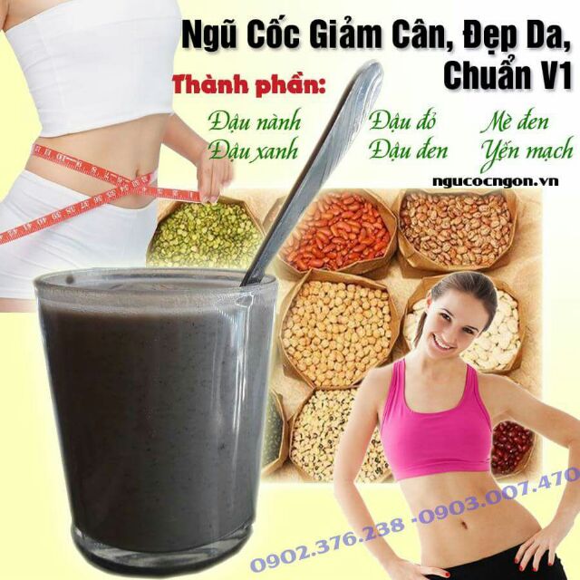 BỘT NGŨ CỐC 6 LOẠI HẠT DINH DƯỠNG KHÔNG CÓ TINH BỘT 1000GR