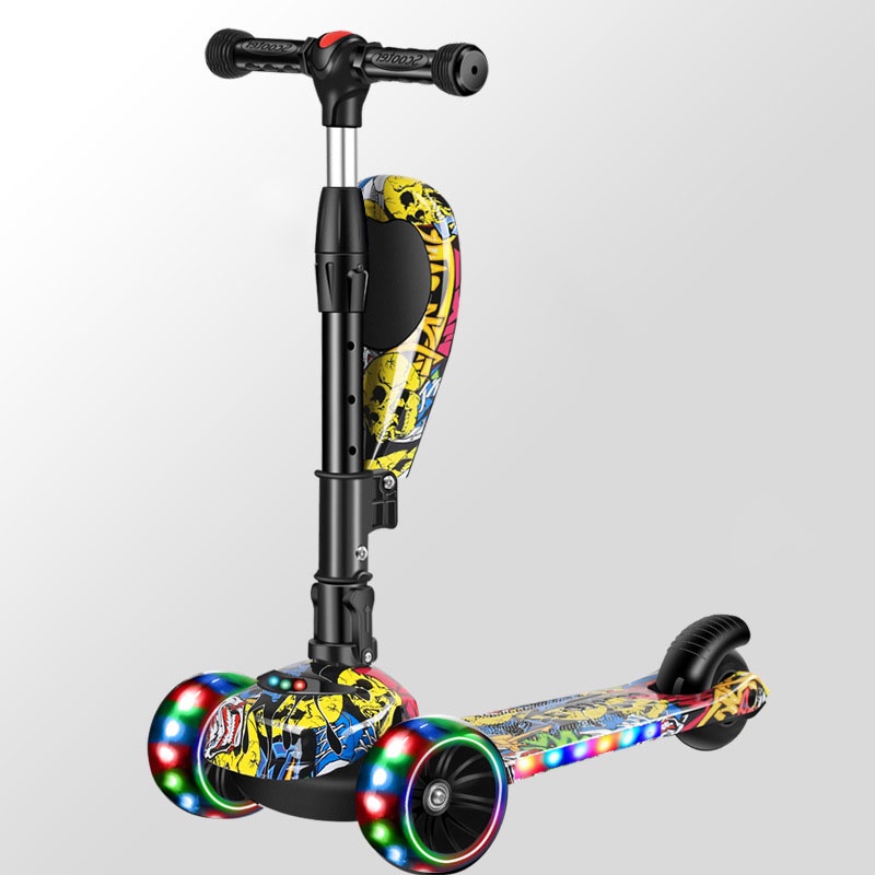 ✈️[Freeship] Xe trượt scooter By Sky đa năng phát sáng cho bé từ 1 đến 12 tuổi - Xe thăng bằng có nhạc, ghế nhún cho trẻ