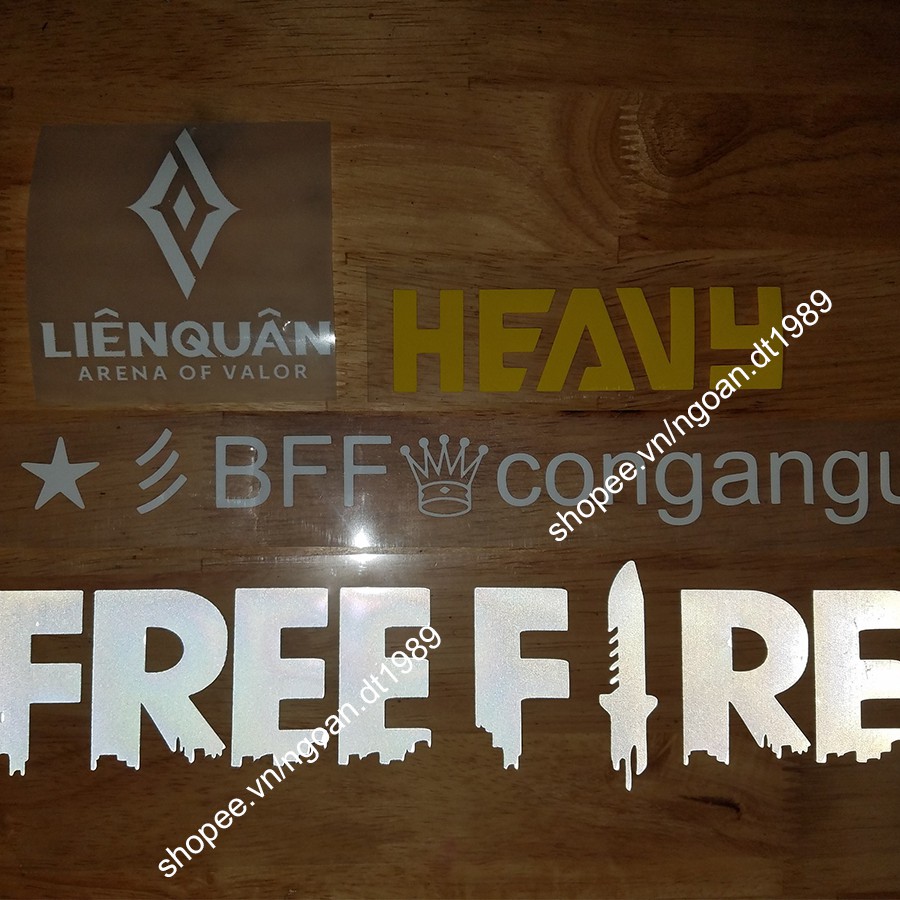 Decal Ép Áo-Tên-ID-Quân Đoàn Theo Yêu Cầu - Dùng Bàn Ủi  Hoặc Máy Ép Vào Áo