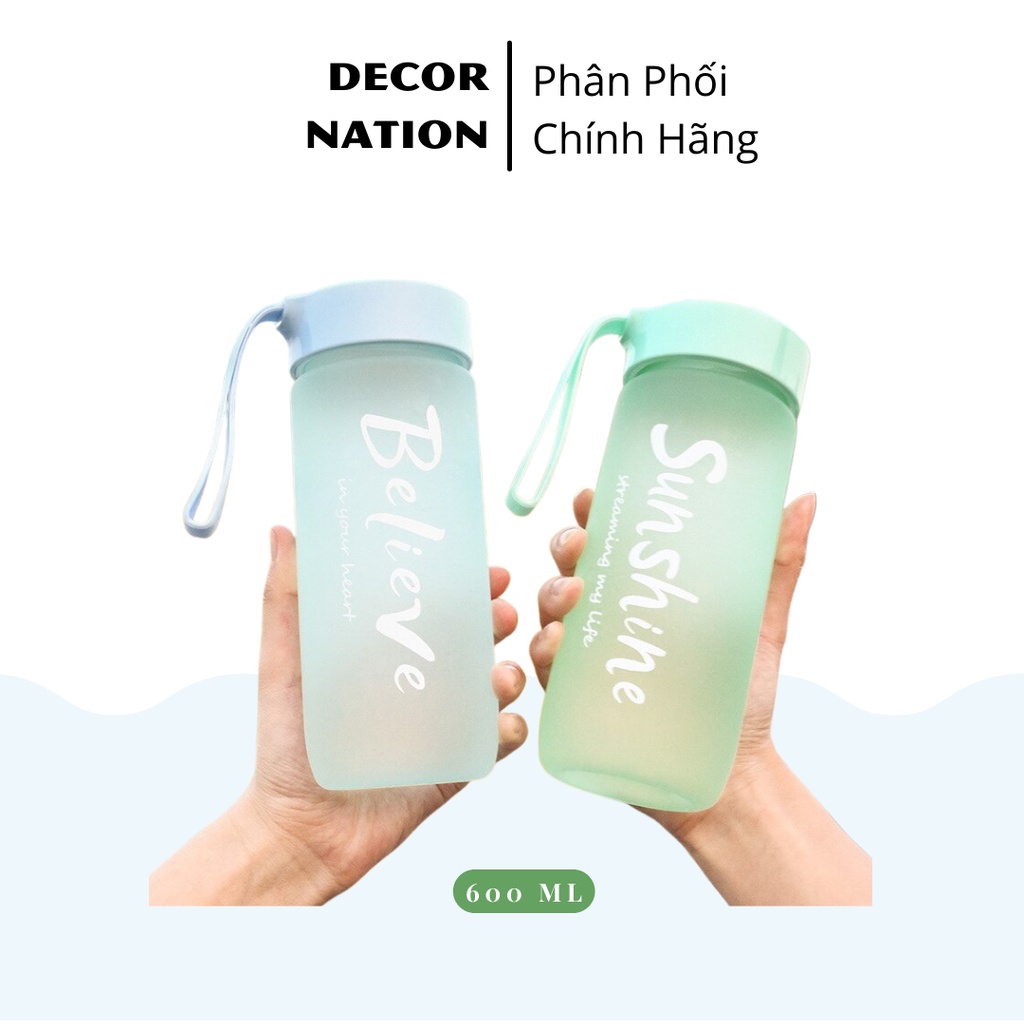 Bình Nước 2 Lít Có Chia Vạch Nhắc Uống Nước Theo Giờ Dành cho người lười uống nước | Nắp Bật Có Ống Hút