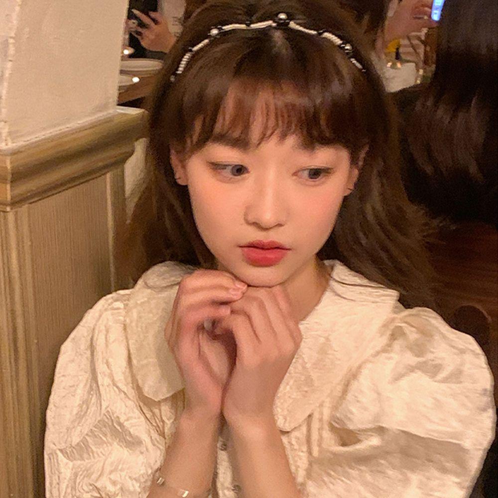 Băng Đô Cài Tóc Đính Nơ Họa Tiết Hoa Thời Trang Hàn Quốc Xinh Xắn WMES15H