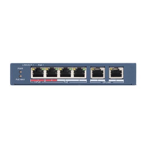 Switch POE 4 cổng HIKVISION DS-3E0106P-E/M (35W)