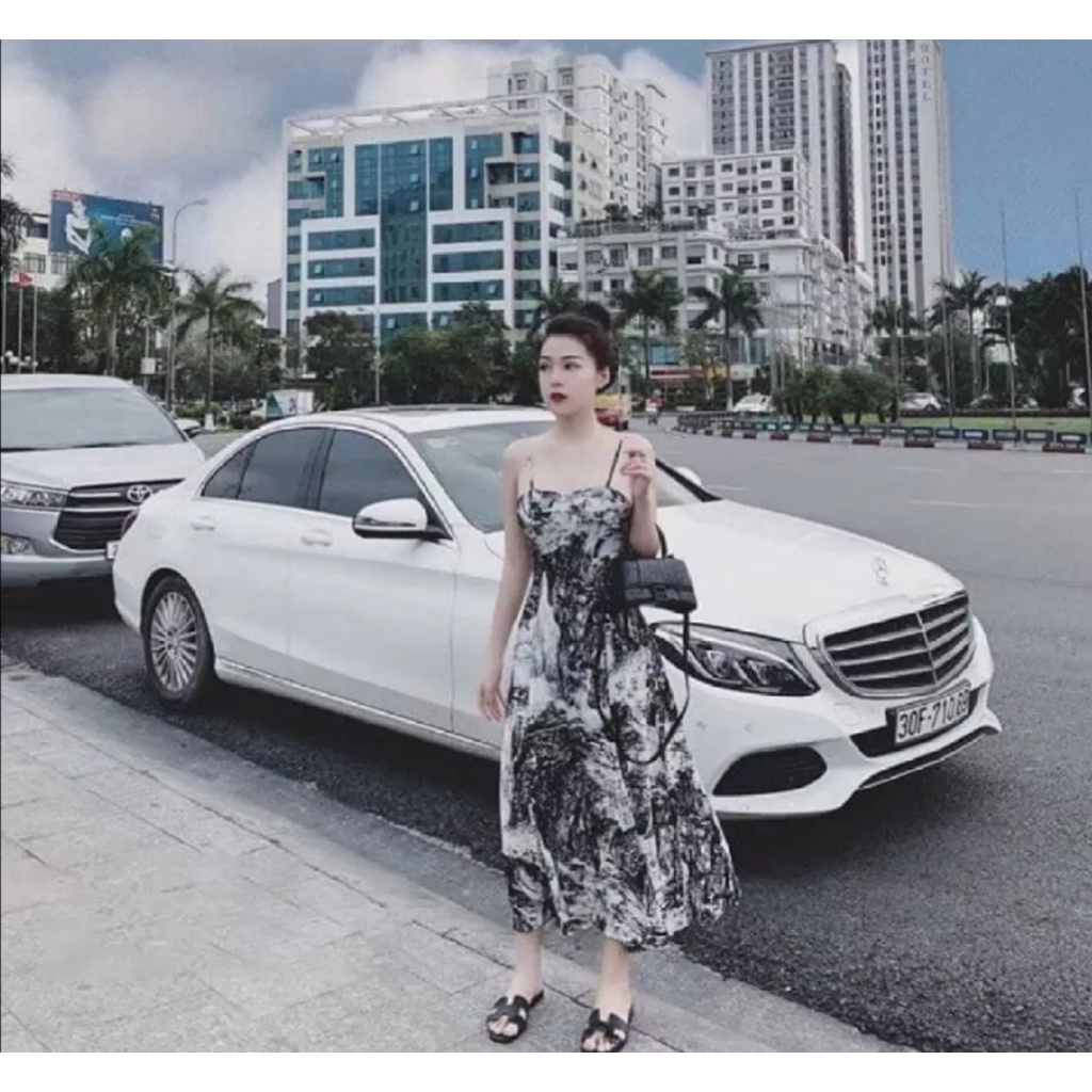 Đầm 2 Dây Body Dự Tiệc Dáng Dài, Phong Cách Trẻ Trung, Quyến Rũ, Vải Lụa Mềm Mịn, Thoáng Mát, Không Nhăn, Từ 42-60kg