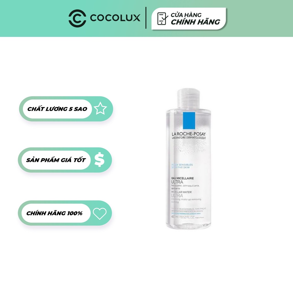 [Công Ty, Tem Phụ]  Nước Tẩy Trang Micellar Water Ultra Oily Sensitive Skin - La Roche Posay-[Coco Shop]