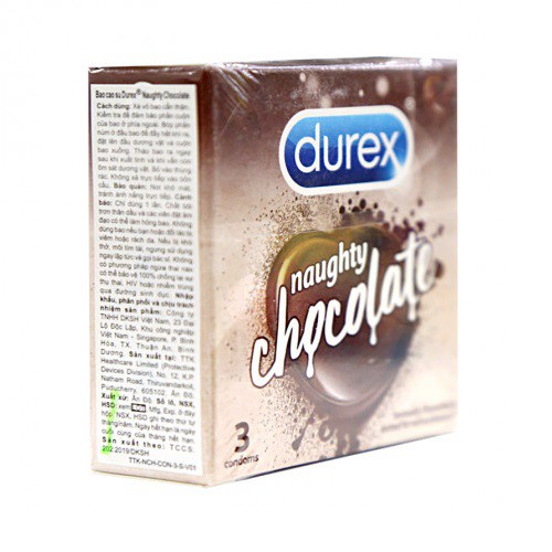 Bao cao su Durex Naughty Chocolate hộp 3cái