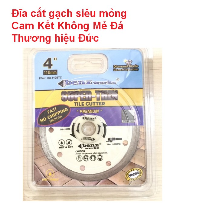 [ChínhHãngĐức]Lưỡi cắt bê tông, đĩa cắt gạch siêu mỏng của Đức BenzWerkz