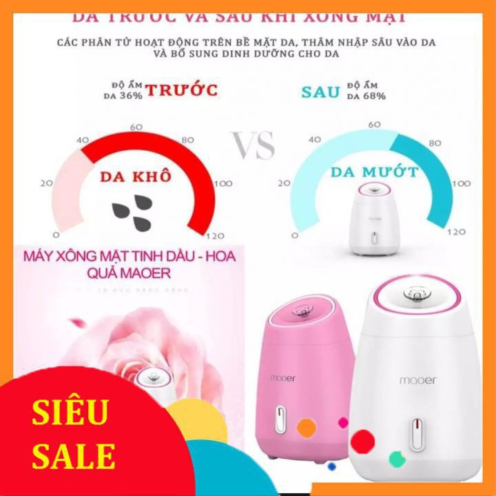 MÁY XÔNG HƠI MẶT THẢO DƯỢC, HOA QUẢ TỰ ĐỘNG 2 IN 1 MAOER +MAGIC