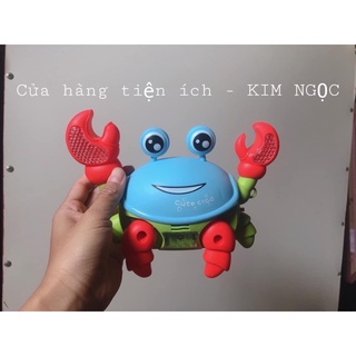 Đồ chơi cua chạy pin có đèn có nhạc