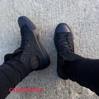 Giày ⚡converse classic full đen⚡cao cấp cổ cao,thấp - cv full đen nam nữ vnxk