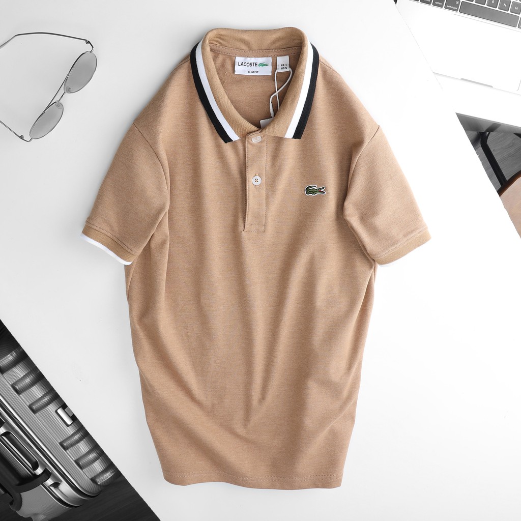 Áo Polo Nam Phối Sọc Cổ Thời Trang, HÀNG VNXK vải cotton co giãn 4 chiều, thấm hút mồ hôi cực tốt | BigBuy360 - bigbuy360.vn