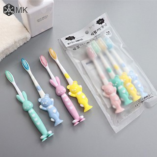 Sét 4 Bàn Chải Đánh Răng Cho Bé Hình Thỏ Gấu