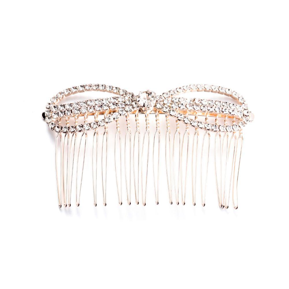 WATTLE Cài Tóc Hình Vương Miện Đính Đá Lấp Lánh Cho Cô Dâu