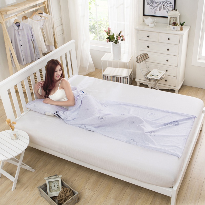 Túi Ngủ Chất Liệu cotton Lụa Cao Cấp Tiện Lợi Dễ Sử Dụng Khi Đi Du Lịch
