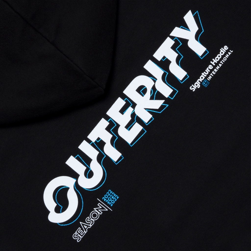 Áo khoác hoodie nam nữ nỉ bông dày Outerity Signature Season 2022 / Màu Đen ORT.B 201 | BigBuy360 - bigbuy360.vn