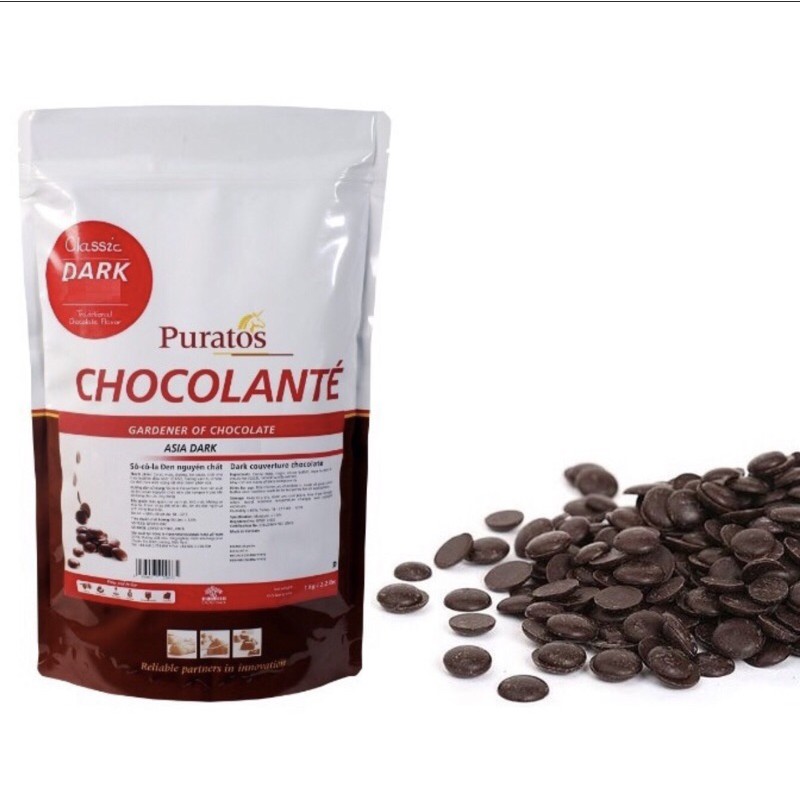 Socola Nút Đen Chia Nhỏ Gói 100g