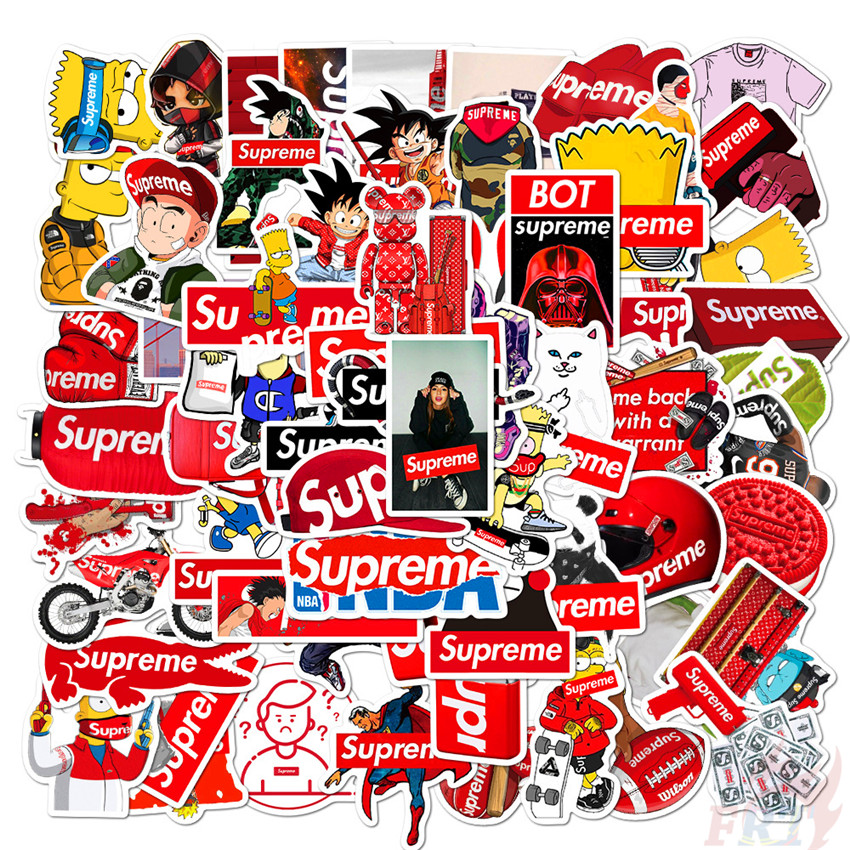 100Pcs/Set ❉ Fashion Brand - S u p r e m e Stickers ❉ Waterproof DIY Decals Doodle Stickers