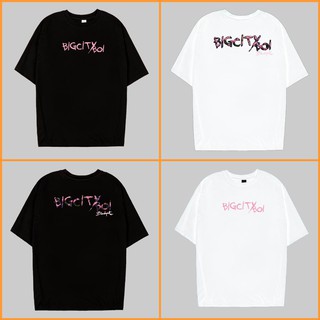 Áo Thun Nữ Tay Lỡ Unisex In BIG CITY BOI 2 Màu Trắng Đen Siêu Đẹp