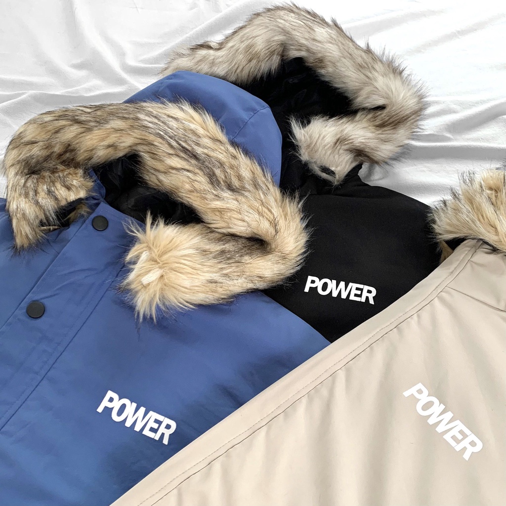 Áo khoác Parka Power, ODIN CLOTHING, áo khoác trần bông Unisex