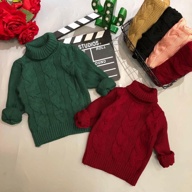 Combo áo len cổ lọ xinh 
