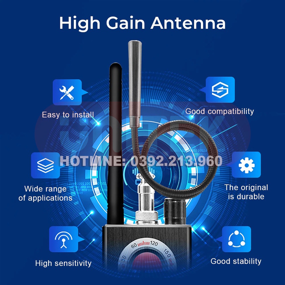 Máy Dò Phát Hiện Theo Dõi Camera, GPS, Định Vị Detector K88