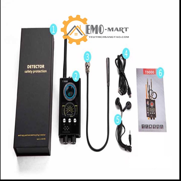 Máy dò sóng phát hiện nghe lén quay lén GPS T9000 ⚡️𝐅𝐑𝐄𝐄 𝐒𝐇𝐈𝐏⚡️ Chất liệu hợp kim - Công nghệ mới nhất