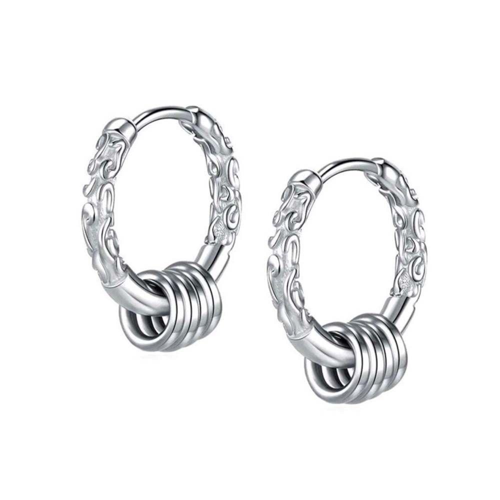 FORBETTER Bông Tai Mạ BạC Unisex KiểU DáNg HìNh HọC ĐộC ĐáO