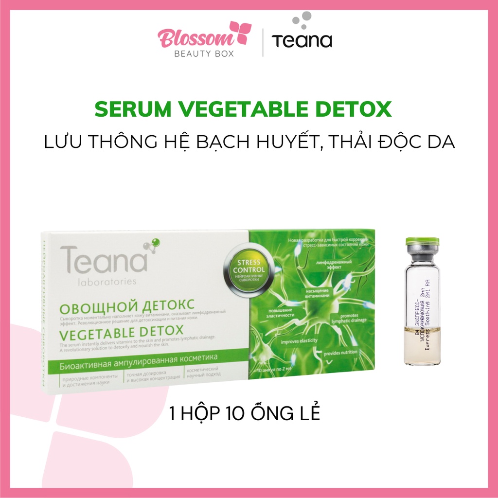 [Serum Teana VEGETABLE DETOX lưu thông hệ bạch huyết, thải độc da