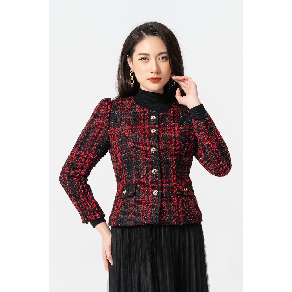Áo Vest Dạ Cổ Tròn Lamer L65W21T015