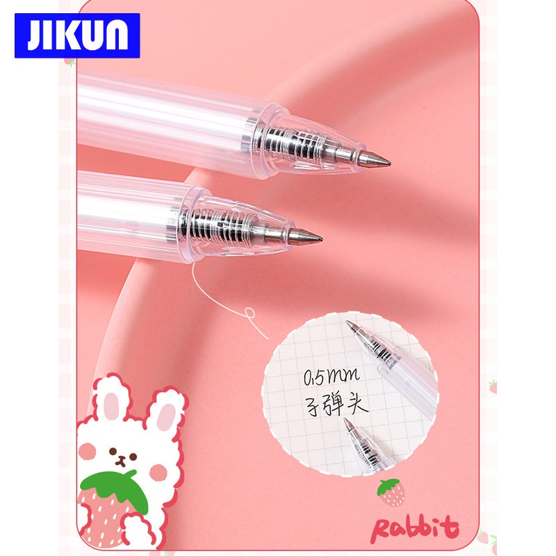 Set 4 bút gel mực đen hình thỏ dễ thương 0.5# S705