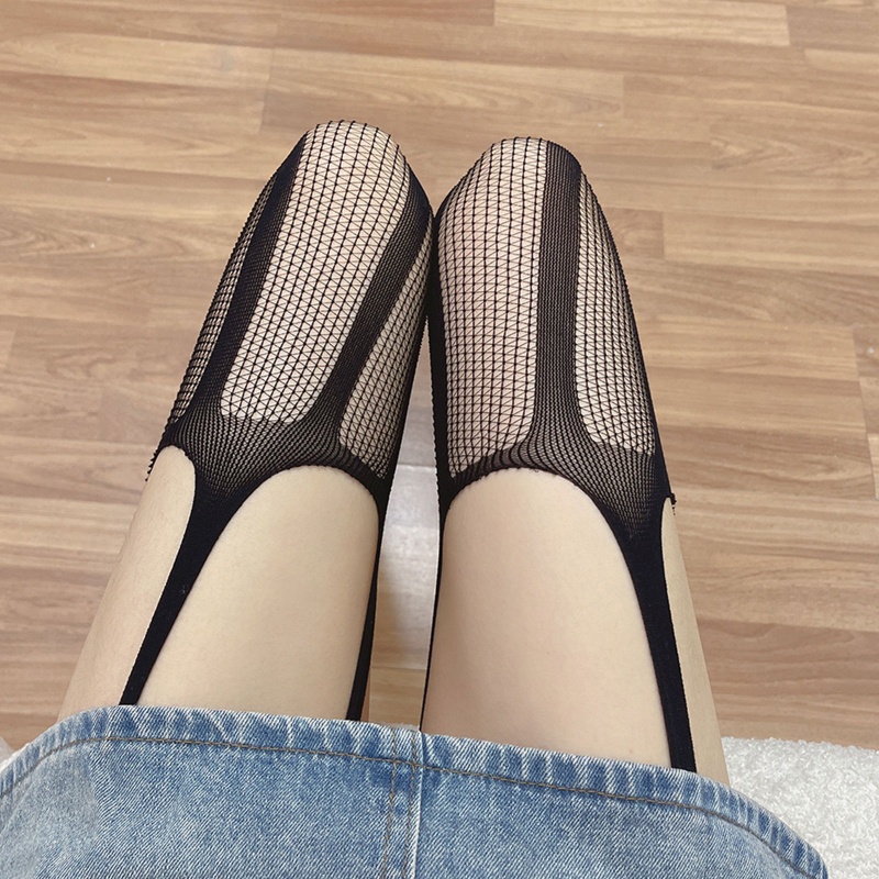 Xiangbao Quần Tất Lưới Dài Khoét Rỗng Gợi Cảm Dự Tiệc Cho Nữ
