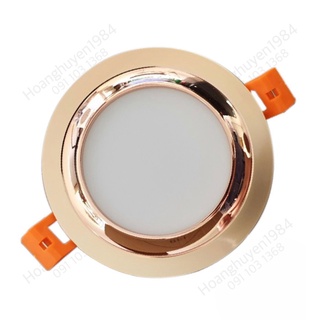 Đèn led âm trần đổi màu 7w,9w,12w viền vàng duhal