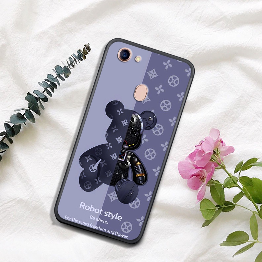 [HOT]ỐP OPPO OPPO F5 - F7  , In Hình Gấu Robot họa tiết L-V màu sắc cực đẹp.