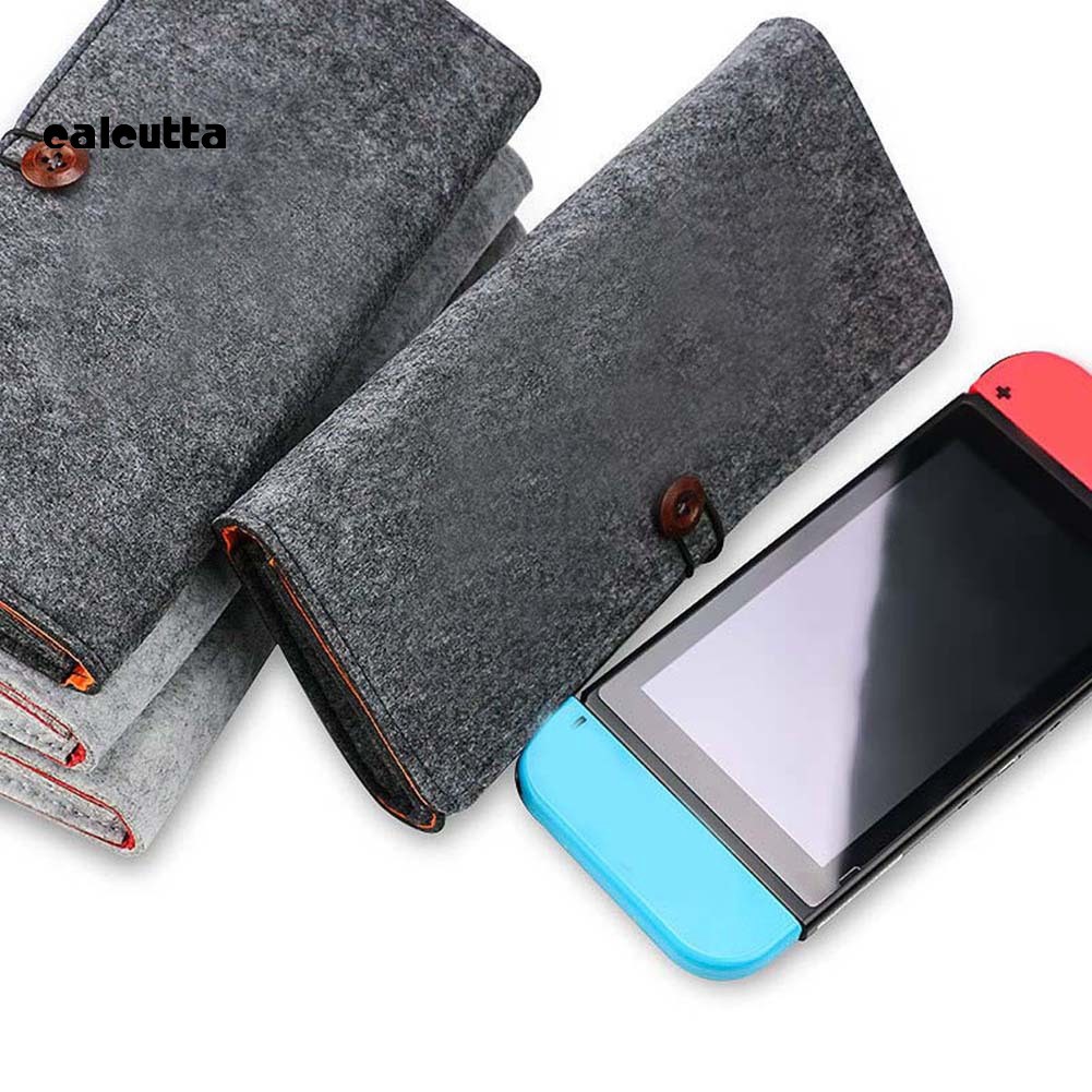 ✡Yyss✡Túi Đựng Bảo Vệ Bằng Vải Nỉ Mềm Nhỏ Gọn Cho Máy Chơi Game Cầm Tay NS Switch