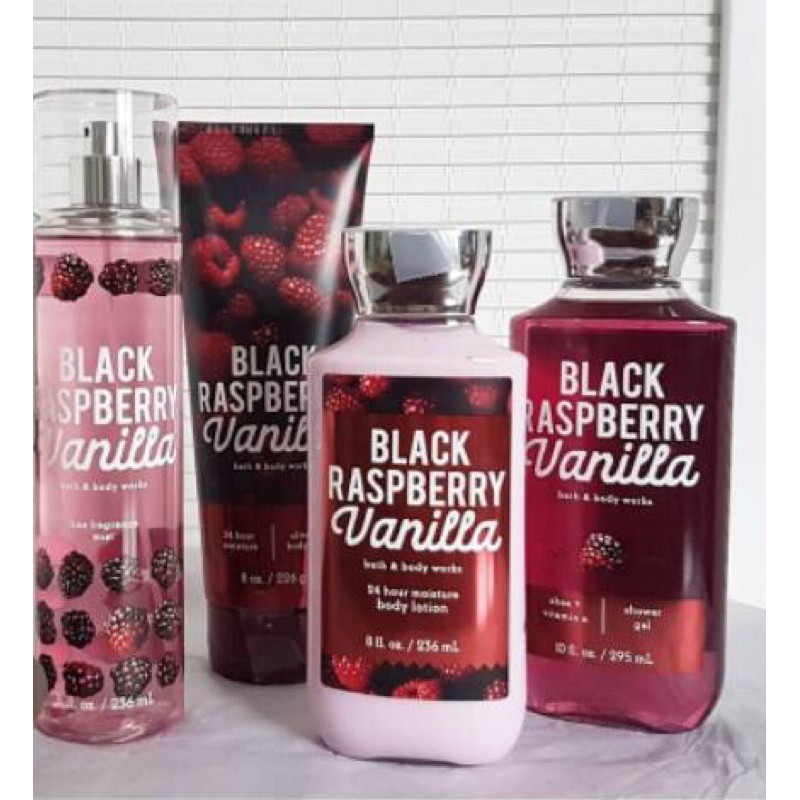 [Auth] Sản phẩm Sữa Tắm Lotion Xịt Thơm Hand gel Dưỡng Mịn Da Toàn Thân Bath &amp; Body Works - BLACK RASPBERRY VANILLA