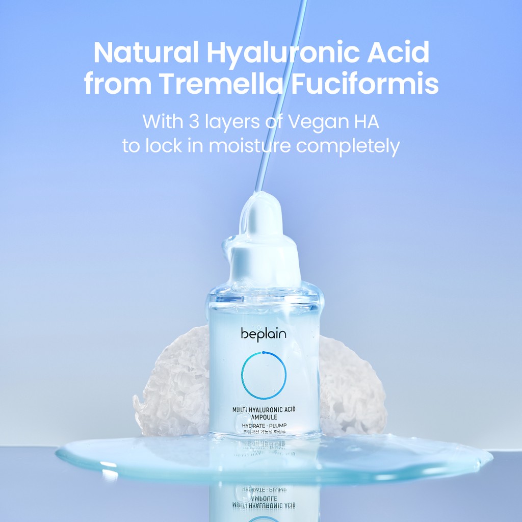 Tinh chất beplain Multi Hyaluronic Acid đa tầng dưỡng ẩm, da căng bóng 30ml