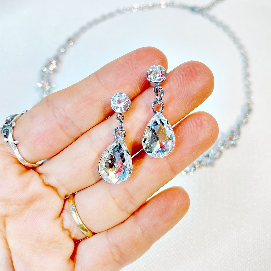 Set Vòng Cổ Bông Tai Cô Dâu Hoa Văn Sang Trọng NHÀ NHỎ 485