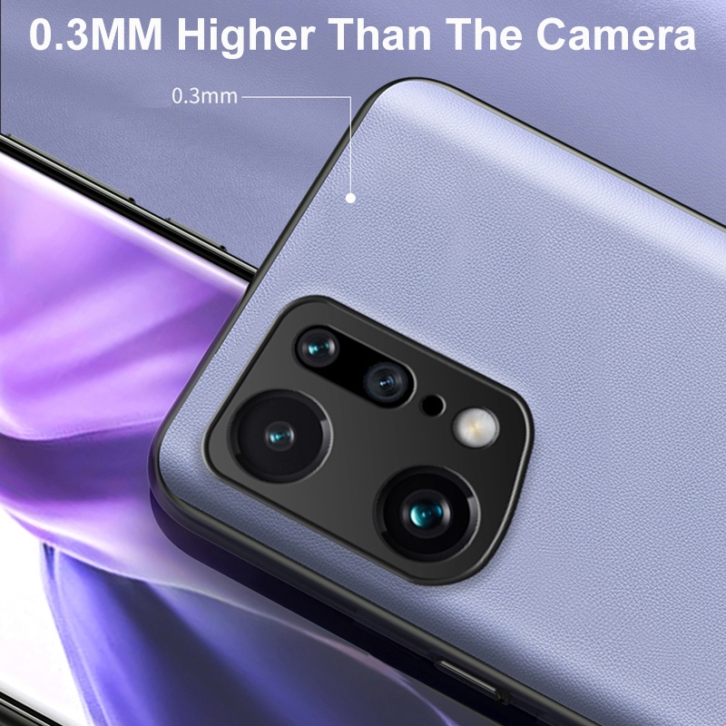 Ốp Điện Thoại Da Silicone Mềm Mỏng Nhám Cho OPPO Find X5 X2 X3 Pro