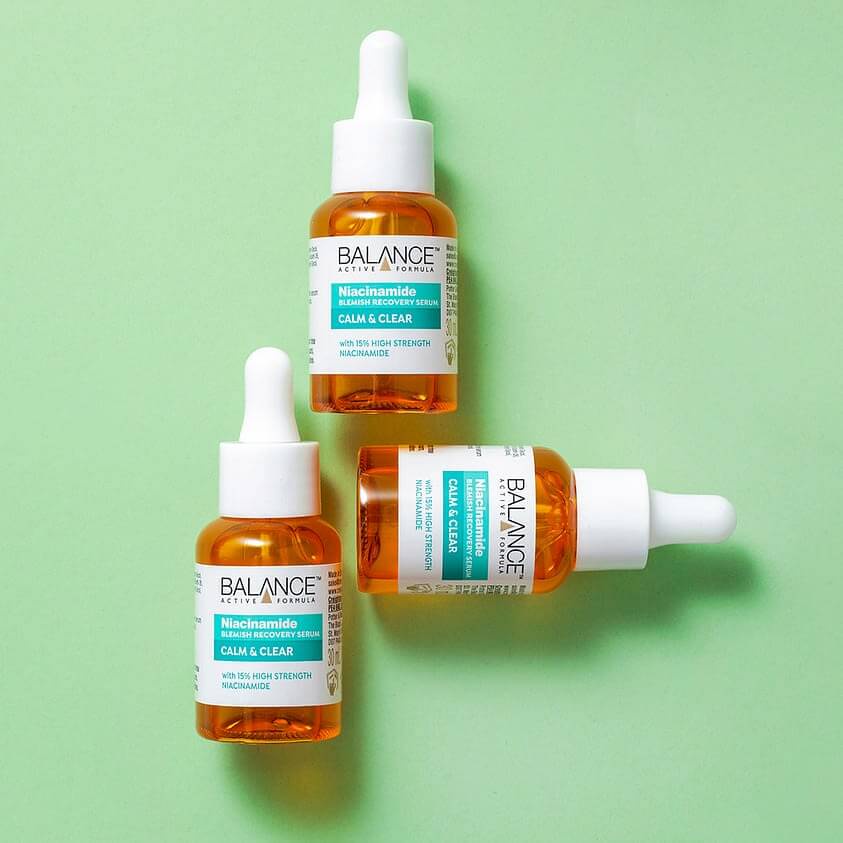 Serum Balance Active Formula Niacinamide 15% Blemish Recovery 30ml - Giúp Ngừa Mụn Mờ Thâm