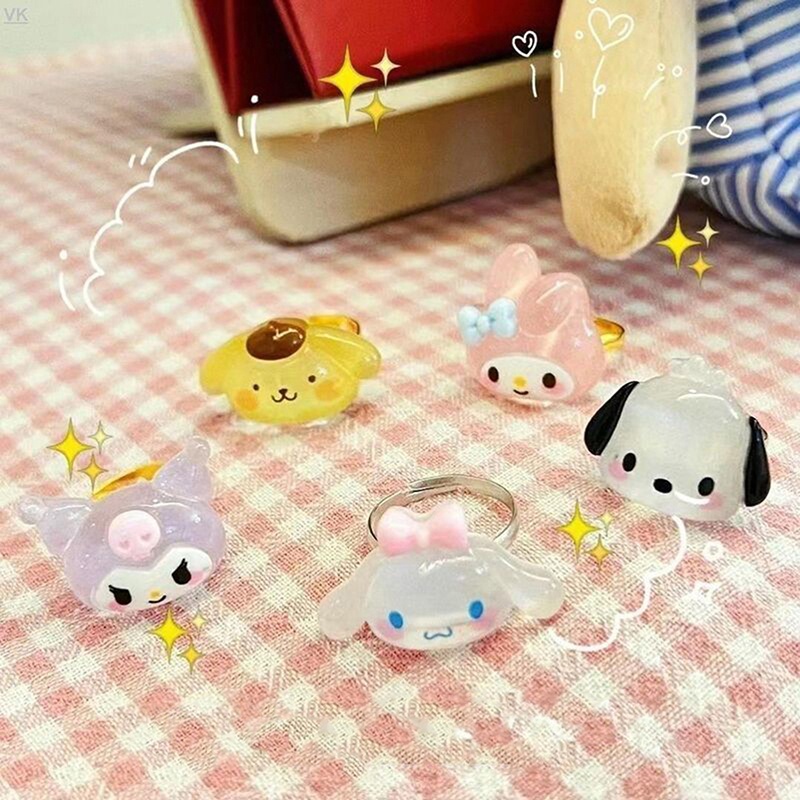 Nhẫn Hình Trái Tim Sanrio Kuromi Dễ Thương Cho Cặp Đôi dreamdiary