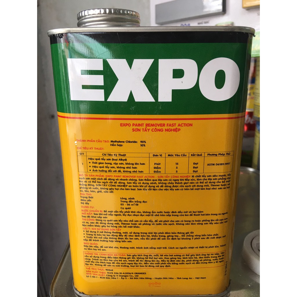 Tẩy sơn Expo cực mạnh tẩy mọi loại sơn lon 925ml