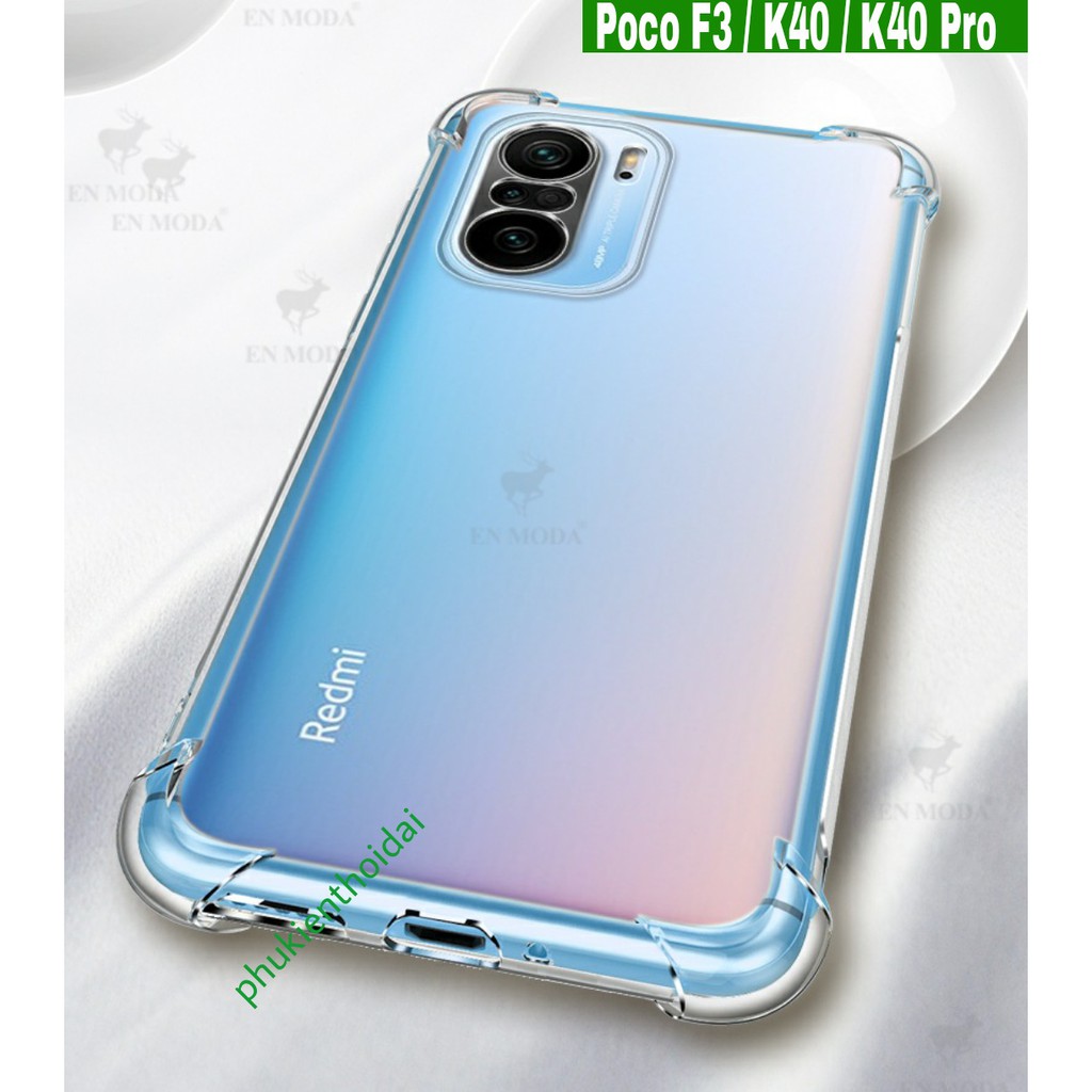 Ốp lưng Redmi K30 / K30 Pro / K40 / K40 Gaming / K50 / K50 Ultra / K50 Gaming / K60 dẻo trong lồi 4 gốc ôm khít máy